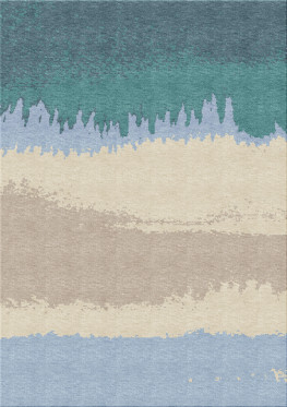 Ethno 9838-orange - handgefertigter Teppich, persisch (Indien), 10x15 3ply Qualität